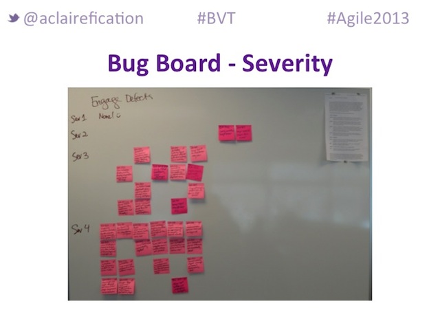 Agile2013_BigVisibleTesting_BusinessAdvocate-BugBoard