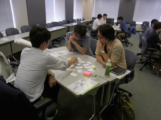 ワークショップのようす（Agile Japan 2014 ワークショップE-3）